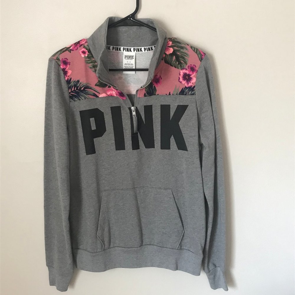 PINK Victoria’s Secret 1/4 Zip Pullover Size S